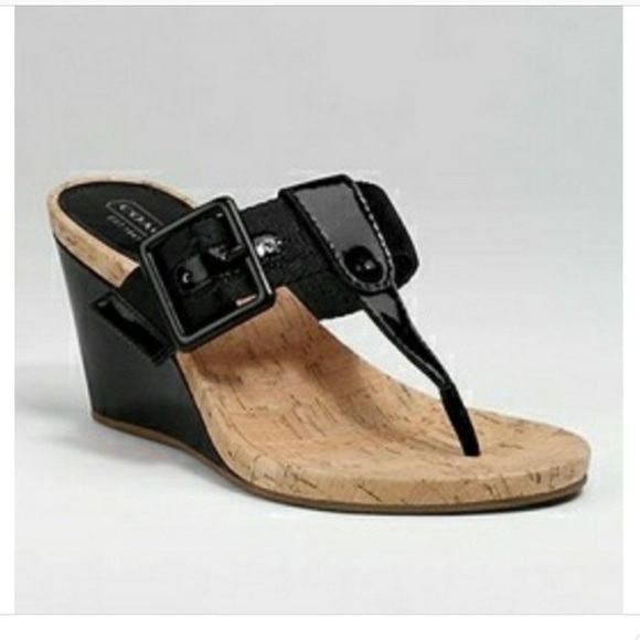 Coach Shoes - COACH Bernadette Wedge Sandals | 8.5